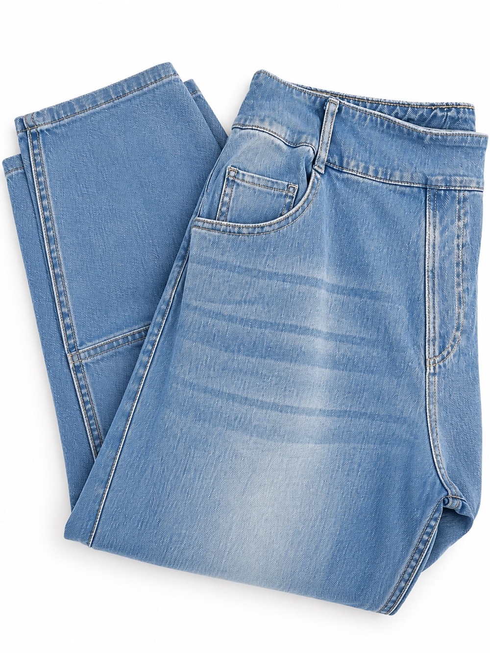 Halara Size L Barrel Jeans Stretch Denim Light Wash